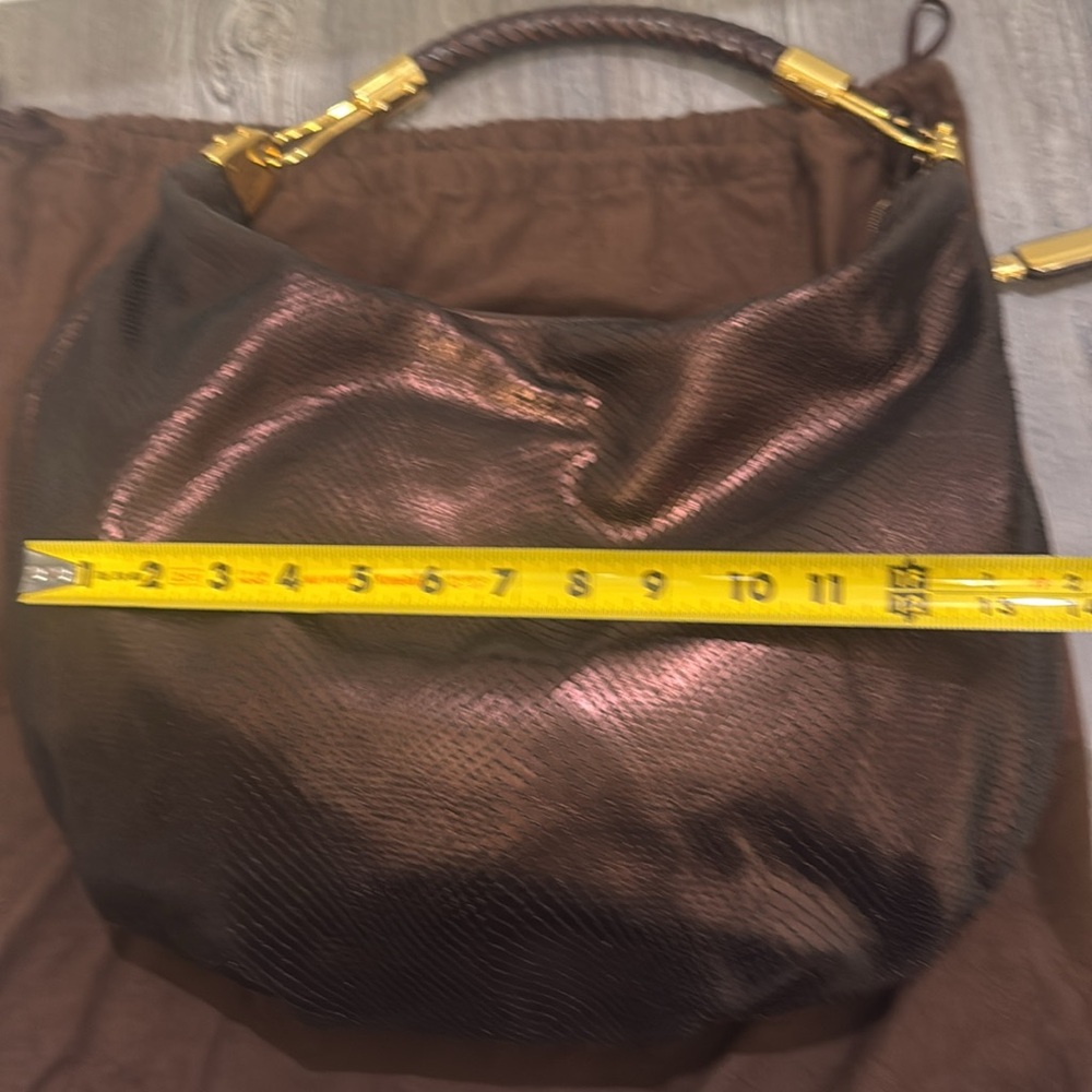 Michael Kors Rare Skorpios metallic finished snakeskin bag - Picture 10 of 11